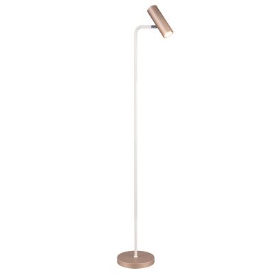 Hnědá stojací lampa moderní, Kaso, s vypínačem
