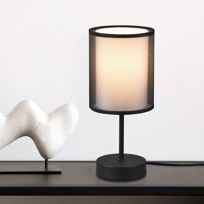 Antracitá stolní lampa moderní, Mirle, s vypínačem