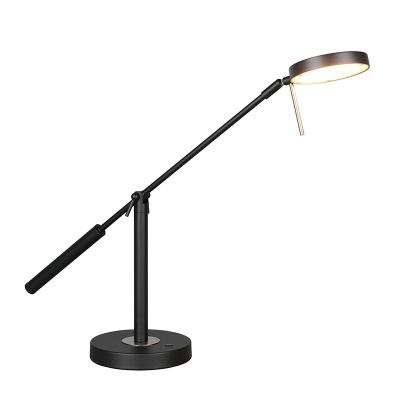 Černá stolní lampa moderní, Bilge, s dotykovým stmívačem
