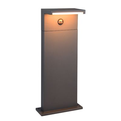 Antracitá venkovní lampa stojací se senzorem pohybu moderní, Patrique, IP54