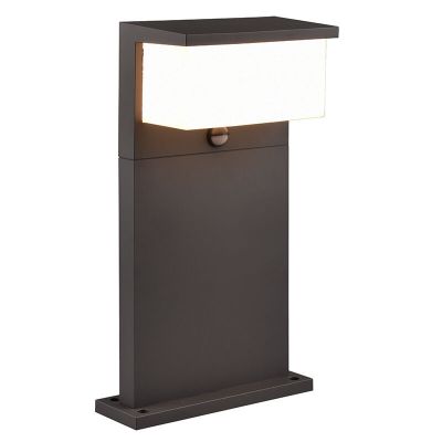 Antracitá venkovní lampa stojací se senzorem pohybu moderní, Slimane, 13W, LED 3000 K, IP54