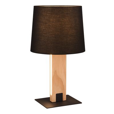 Černá stolní lampa moderní, Radia, s vypínačem