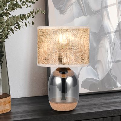 Chromová stolní lampa rustikální, Madui