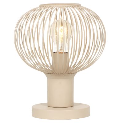 Béžová stolní lampa industriální, Gjalt