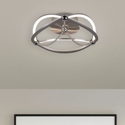 Niklové stropní světlo moderní, Remy, 20W, LED 3000 K