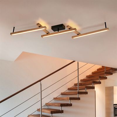 Hnědé stropní světlo moderní, Kelley, 36W, LED nastavitelný od teplé po studenou bílou, s dálkovým ovládáním