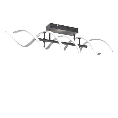 Chromové stropní svítidlo designové, Sylvian, 41W, LED white switch, s 3stupňovým stmíváním