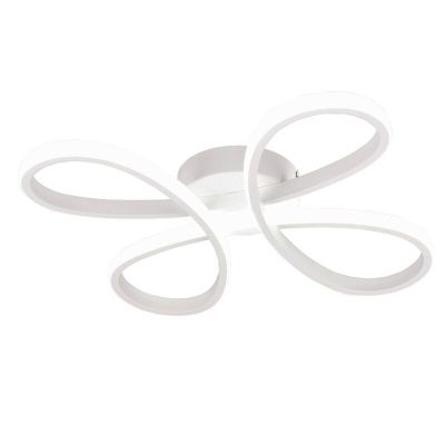 Bílé stropní svítidlo designové, Vikash, 25W, LED 4000 K, s 3stupňovým stmíváním