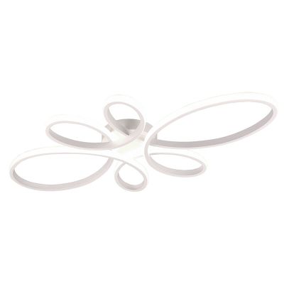 Bílé stropní svítidlo designové, Vikash, 32W, LED 4000 K, s 3stupňovým stmíváním