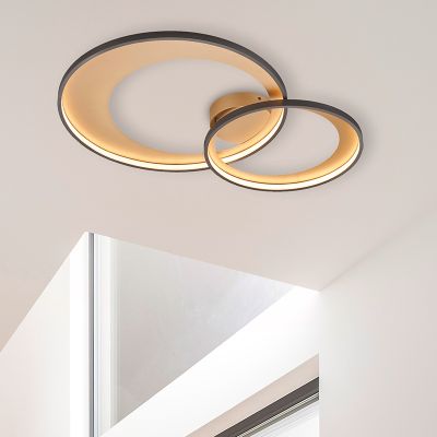 Černé stropní světlo moderní, Kendi, 36W, LED 3000 K