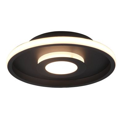 Černé stropní světlo do koupelny moderní, Kayla, 28W, LED 3000 K, IP44