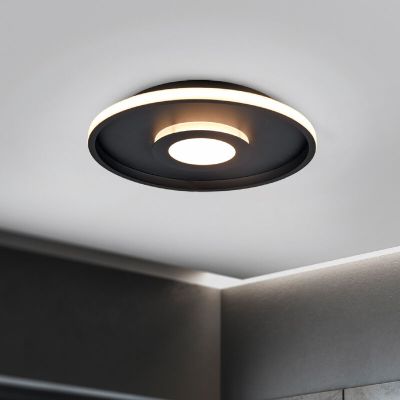 Černé stropní světlo do koupelny moderní, Kayla, 35W, LED 3000 K, IP44