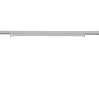 Šedá upínací lampa Chloe pro 2fázové osvětlení kolejnic