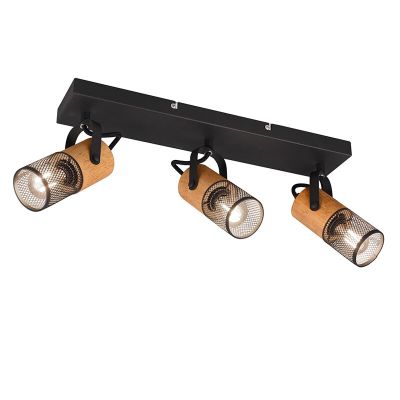 Černé stropní bodové světlo vintage, Jessica