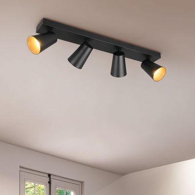 Černé stropní bodové světlo moderní, Rawien