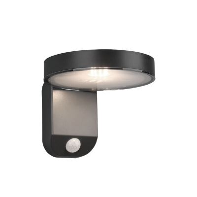 Antracité venkovní nástěnné světlo se senzorem pohybu moderní, Sunny, 4,5W, LED 3000 K, IP44