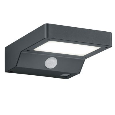 Antracité venkovní nástěnné světlo se senzorem pohybu moderní, Sunita, 4,8W, LED 3000 K, IP44