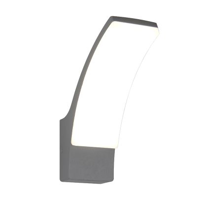 Antracité venkovní světlo moderní, Popke, 12,5W, LED 4000 K, IP44