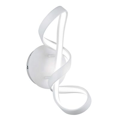 Bílé nástěnné světlo designové, Renso, 18W, LED 4000 K, s 3stupňovým stmíváním