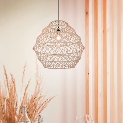 Hnědé závěsné světlo rustikální, Liduina