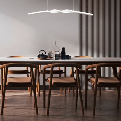 Bílé závěsné světlo designové, Quirinus, 18W, LED 4000 K