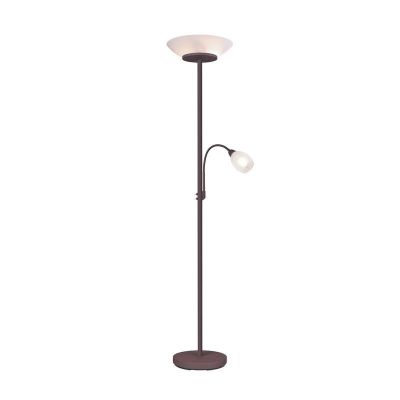 Rezavá stojací čtecí lampa moderní, Larry