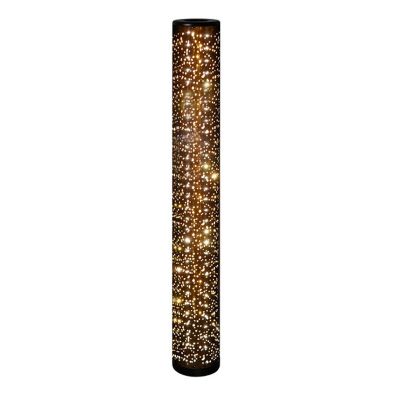 Černá stojací lampa moderní, Ewan, 6W, LED 3000 K, s vypínačem
