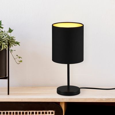 Černá stolní lampa moderní, Zoe, s vypínačem