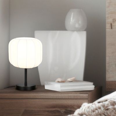Bílá stolní lampa moderní, Metehan, s vypínačem