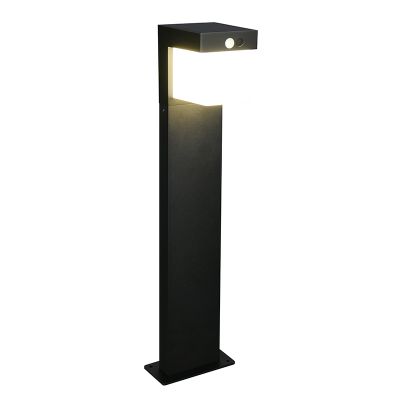 Černá solární venkovní lampa stojací moderní, Kadija, 5,5W, LED 4000 K, IP44