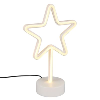Bílá stolní lampa do dětského pokoje plastová, Sario, 1W, LED 3000 K