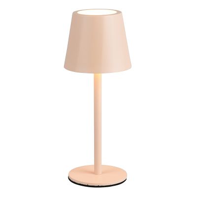 Hnědá nabíjecí stolní lampa kovová, Priya, 1,6W, LED nastavitelný od teplé po studenou bílou, s 3stupňovým stmíváním