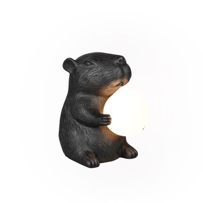 Černá stolní lampa moderní, Reduan, s vypínačem