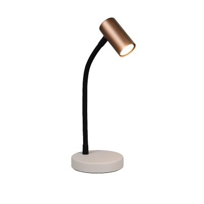 Hnědá stolní lampa moderní, Suradj, s vypínačem