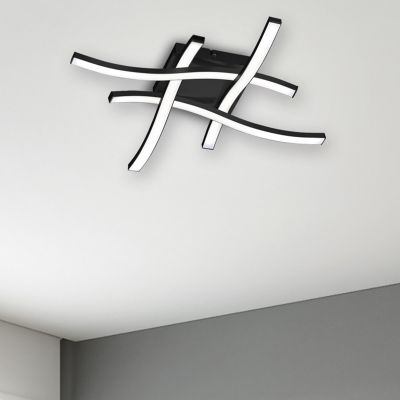 Černé stropní světlo moderní, Go, 5W, LED 3000 K