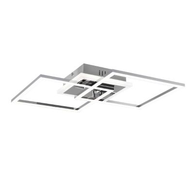 Chromové stropní světlo moderní, Semira, 25W, LED 4000 K, s 3stupňovým stmíváním