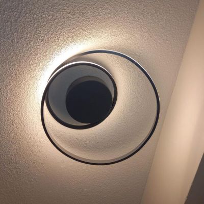 Taupe stropní světlo moderní, Sassandra, 22W, LED 3000 K, s 3stupňovým stmíváním