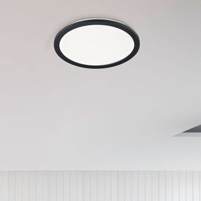 Černé stropní světlo do koupelny moderní, Gistrup, 24W, LED 3000 K, IP44