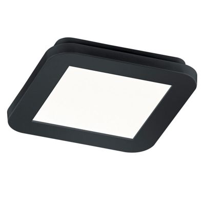 Černé stropní světlo do koupelny moderní, Gistrup, 10W, LED 3000 K, IP44