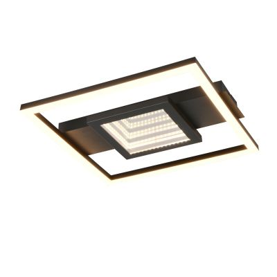 Černé stropní svítidlo moderní, Sandhia, 16W, LED 3000 K