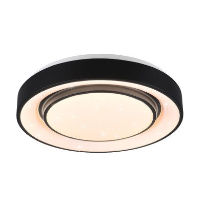 Černé stropní světlo moderní, Freke, 20W, LED RGBW