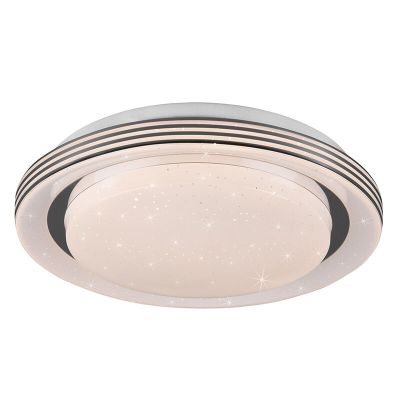Bílé stropní světlo moderní, Alpha, 10,5W, LED nastavitelný od teplé po studenou bílou, s dálkovým ovládáním