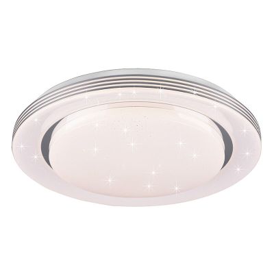 Bílé stropní světlo moderní, Alpha, 22,5W, LED nastavitelný od teplé po studenou bílou, s dálkovým ovládáním