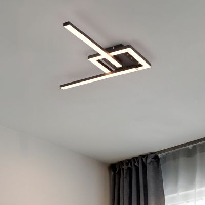 Černé stropní svítidlo designové, Mahad, 17W, LED 3000 K