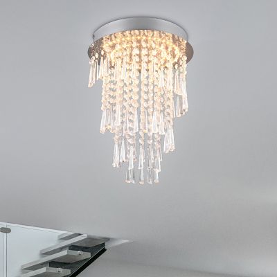 Chromový lustr designový, Sjon, 18W, LED nastavitelný od teplé po studenou bílou, s 3stupňovým stmíváním