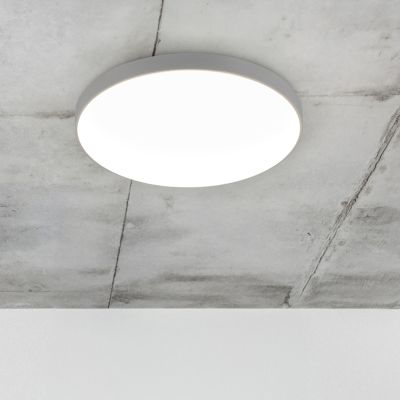 Šedé stropní světlo plastové, Sharde, 18W, LED 4000 K, IP44