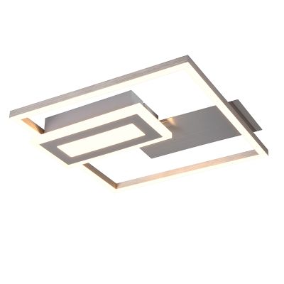 Niklové stropní světlo designové, Shun, 22W, LED 3000 K