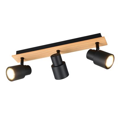 Černé stropní bodové světlo moderní, Rajeev