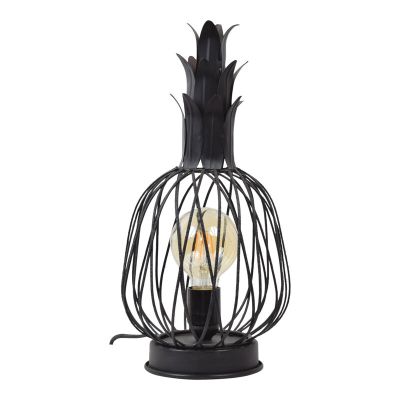 Industriální stolní lampa černá, Keri