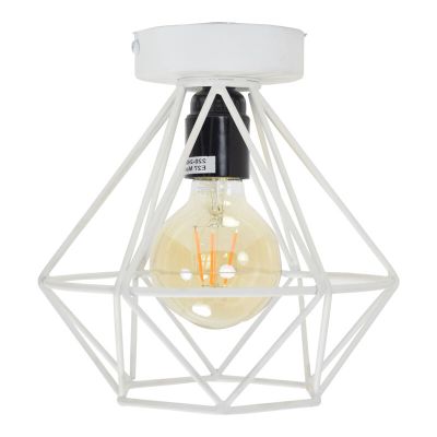 Industriální stropní svítidlo bílé, Merlon